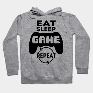 Eat sleep game repeat Hoodie